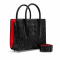 Christian Louboutin Paloma Studded Tote Bag Black Red