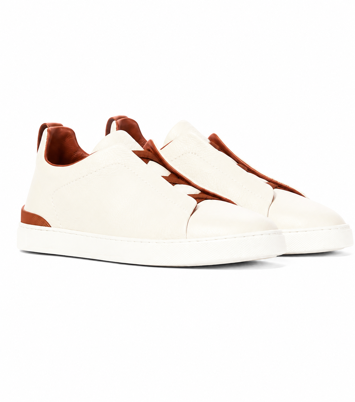 Zegna Triple Stitch Sneakers white