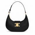 Celine Triomphe Shoulder Bag Black