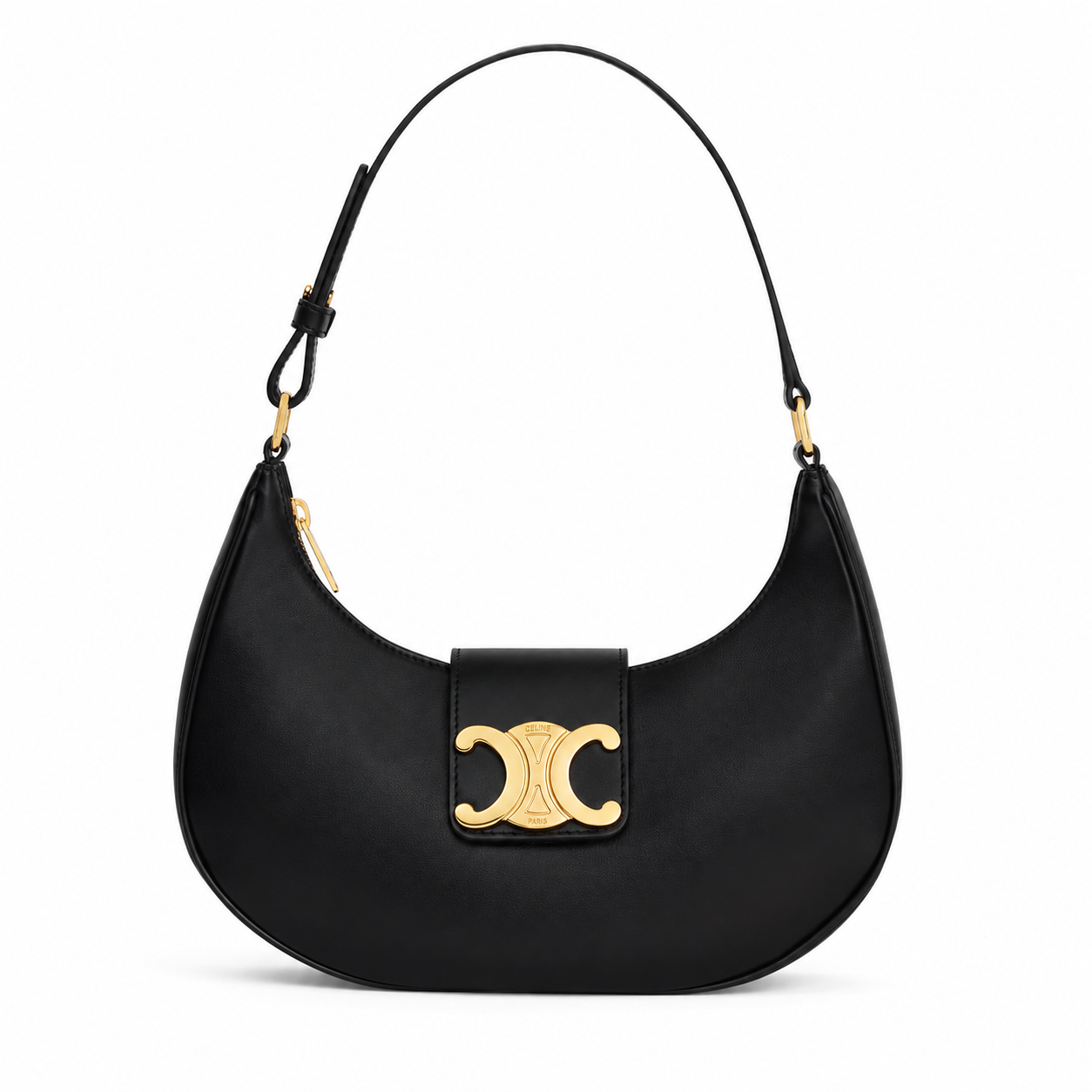 Celine Triomphe Shoulder Bag Black