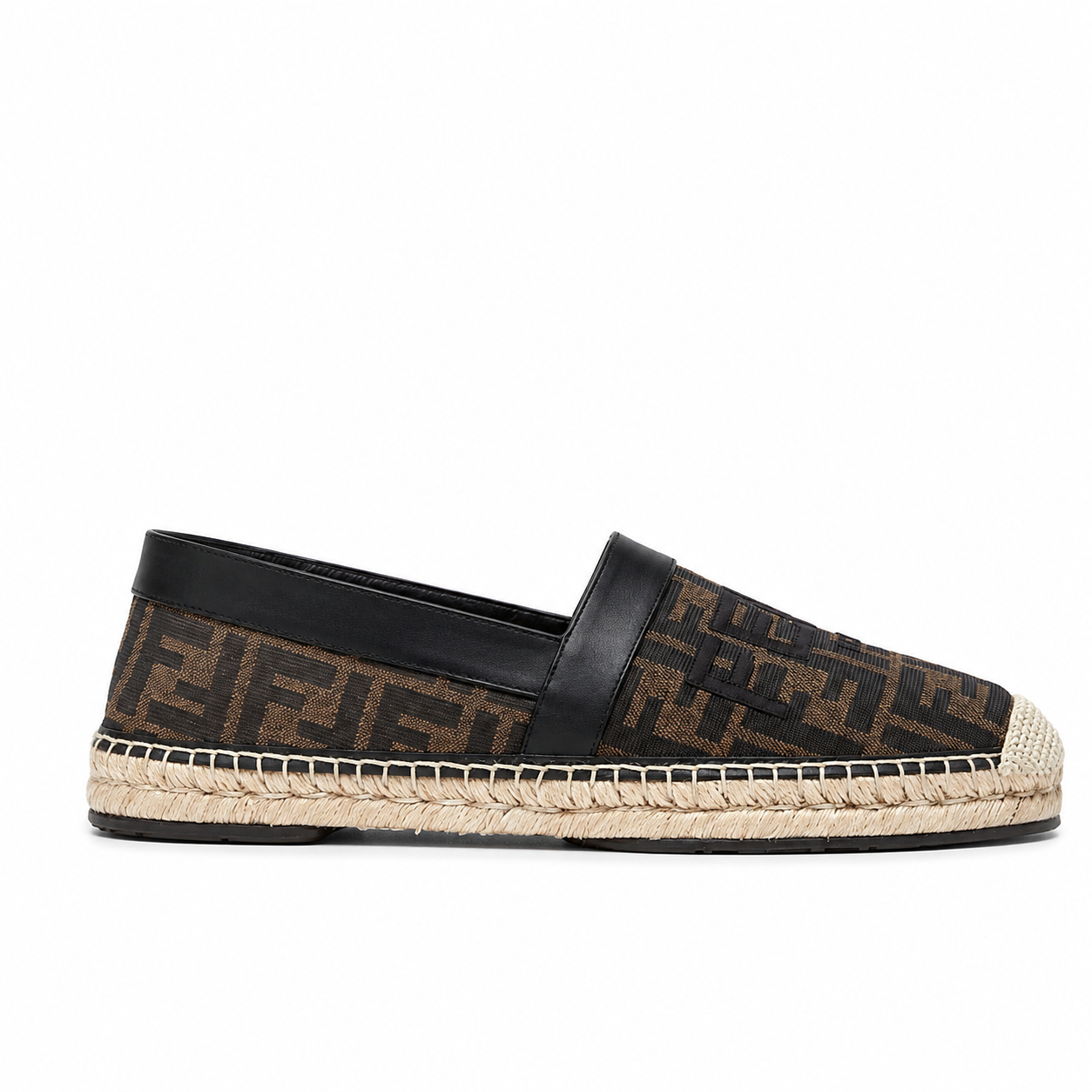 Fendi Leather Loafer Black brown