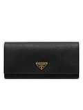 Prada Saffiano Wallet Black