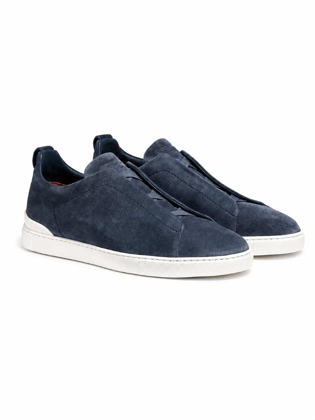 Zegna Triple Stitch Sneakers blue