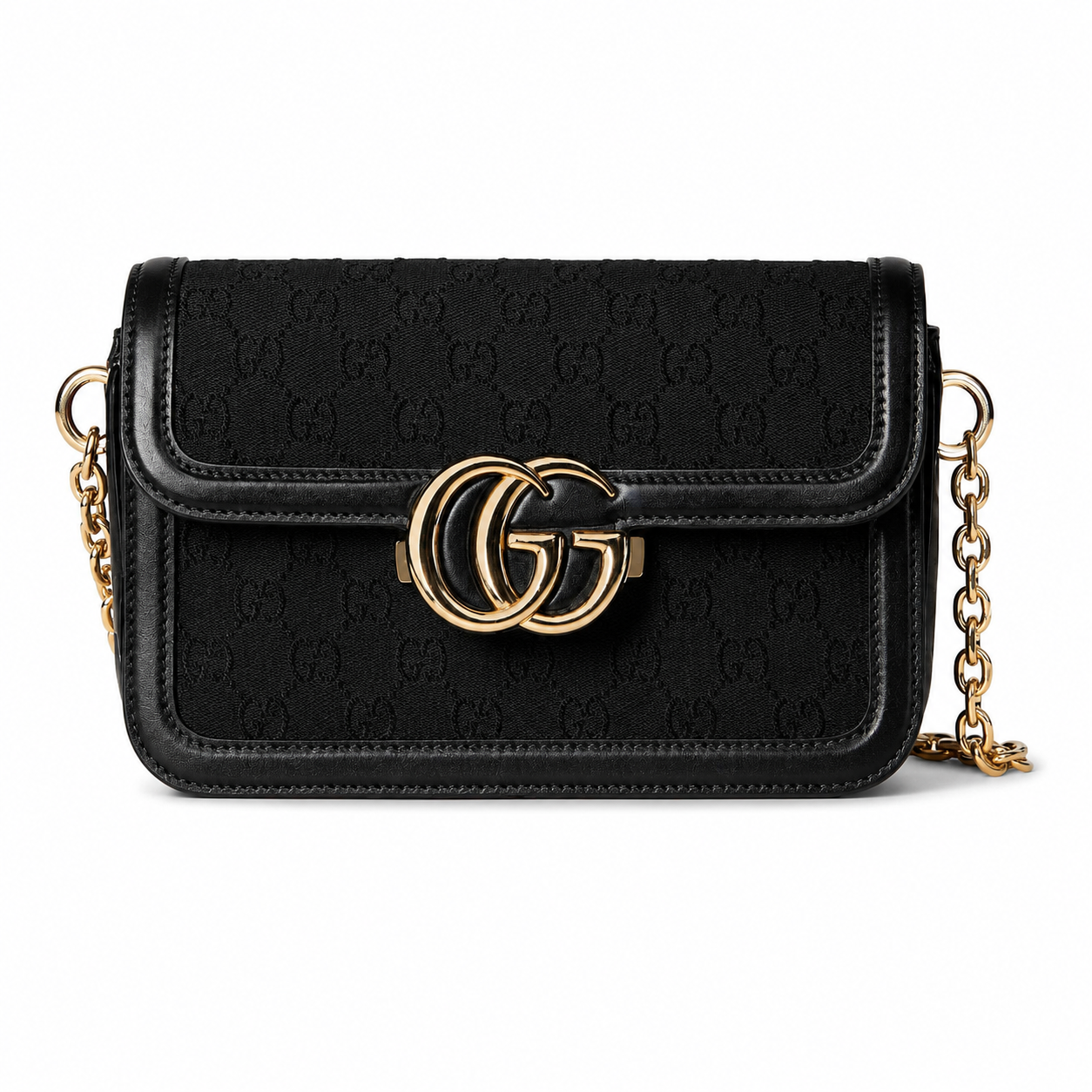 Gucci GG Marmont Chain Wallet Black