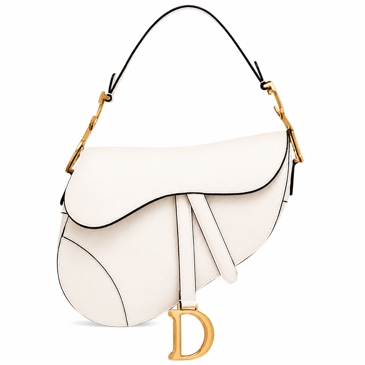 Dior Saddle Bag Cream Leather