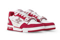 Louis Vuitton Trainer Red White Strap