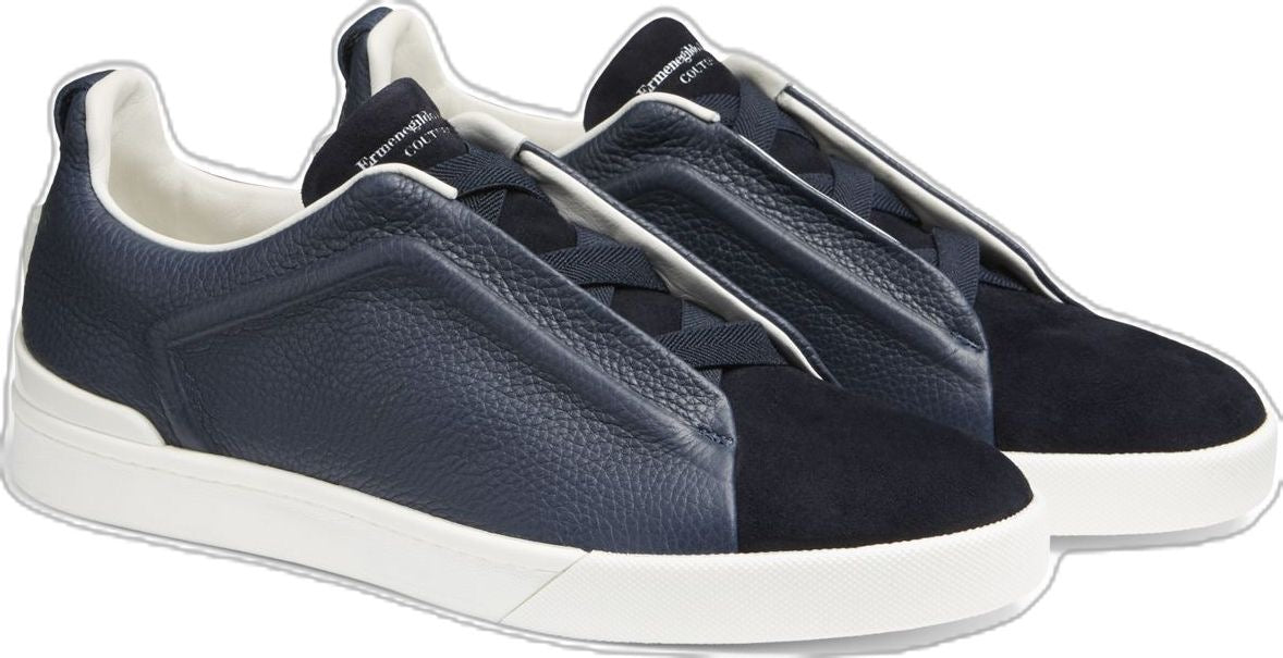 Zegna Triple Stitch Sneakers blue Oscar