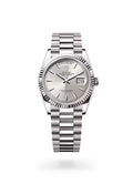 Rolex Day-Date Platinum Silver Dial