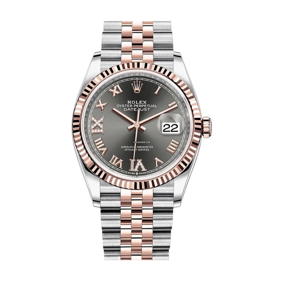Rolex Datejust Wimbledon Rose Gold