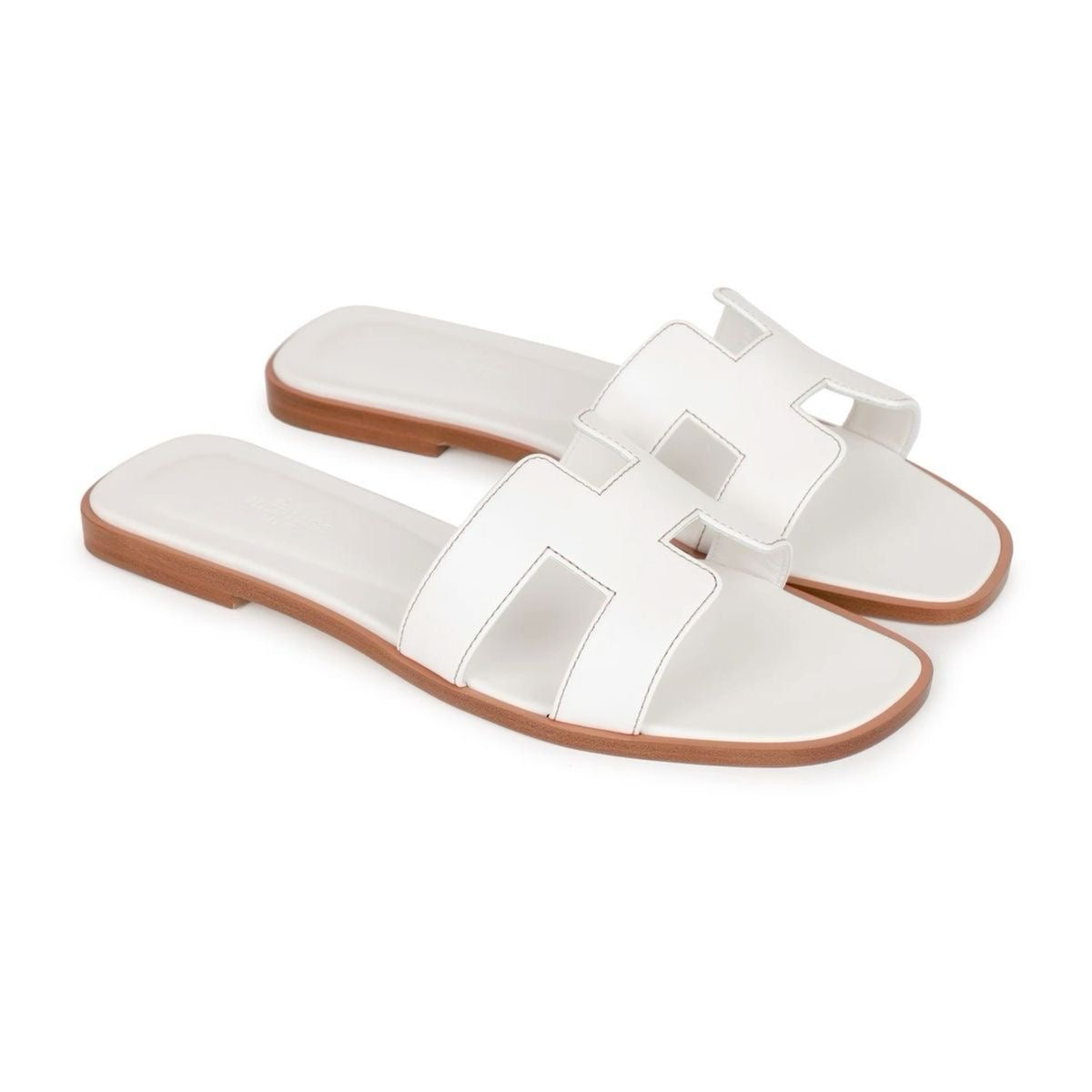 Hermès Oran Sandals White