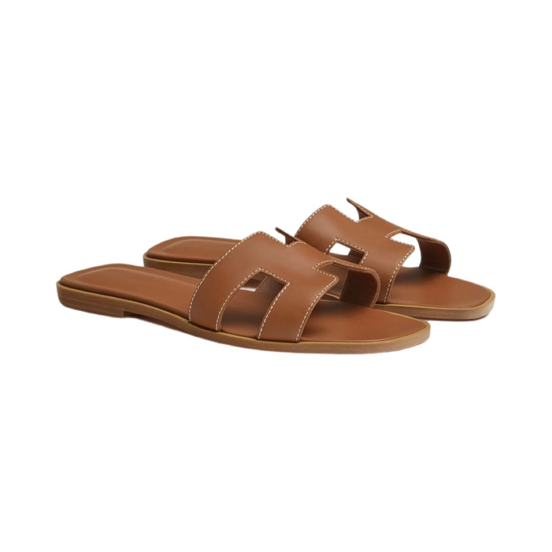 Hermès Chypre Sandals Beige
