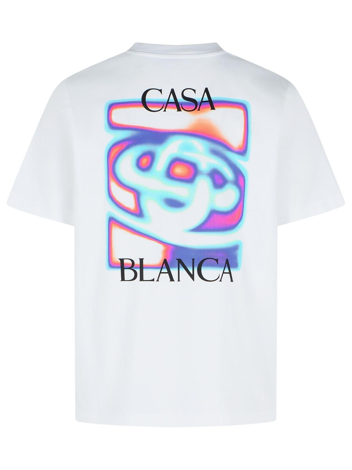 Casablanca Casa Blanca White Neon Graphic T-Shirt