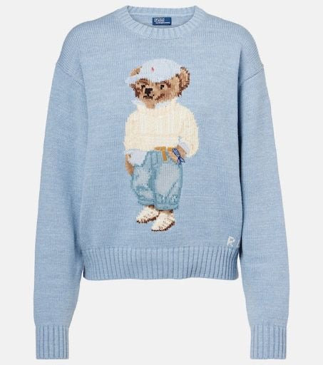 Ralph Lauren Polo Bear Sweater Light Blue