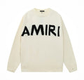Amiri Cream Oversized Logo Sweater