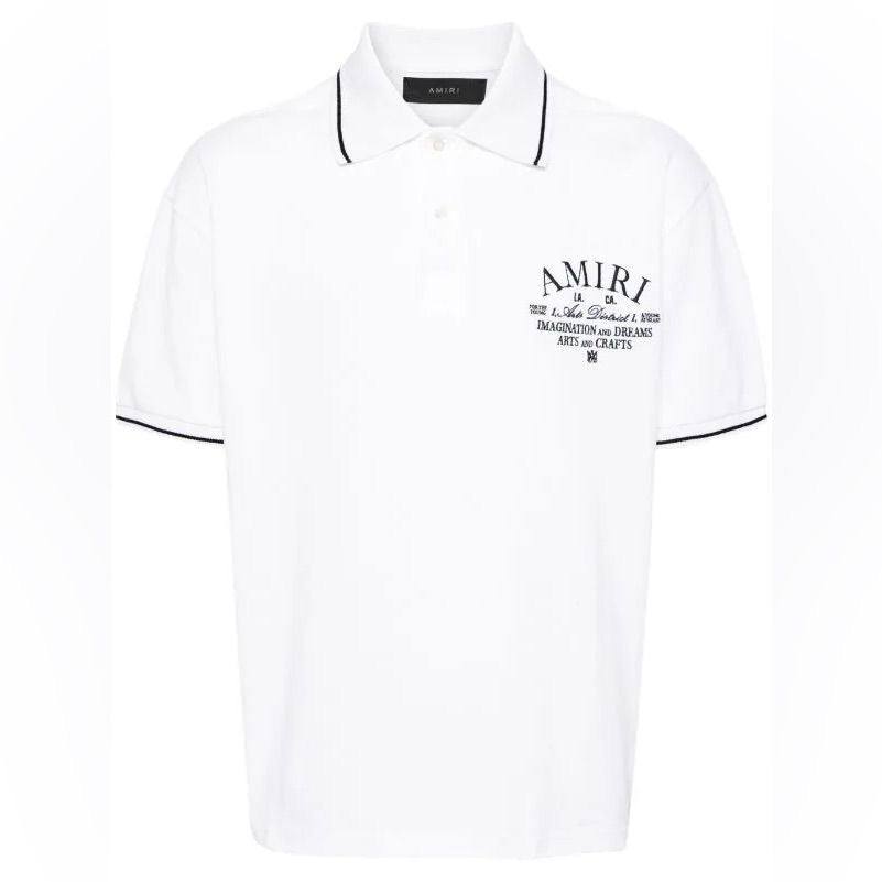 Amiri White Arts District Polo