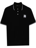 Amiri Black Logo Polo
