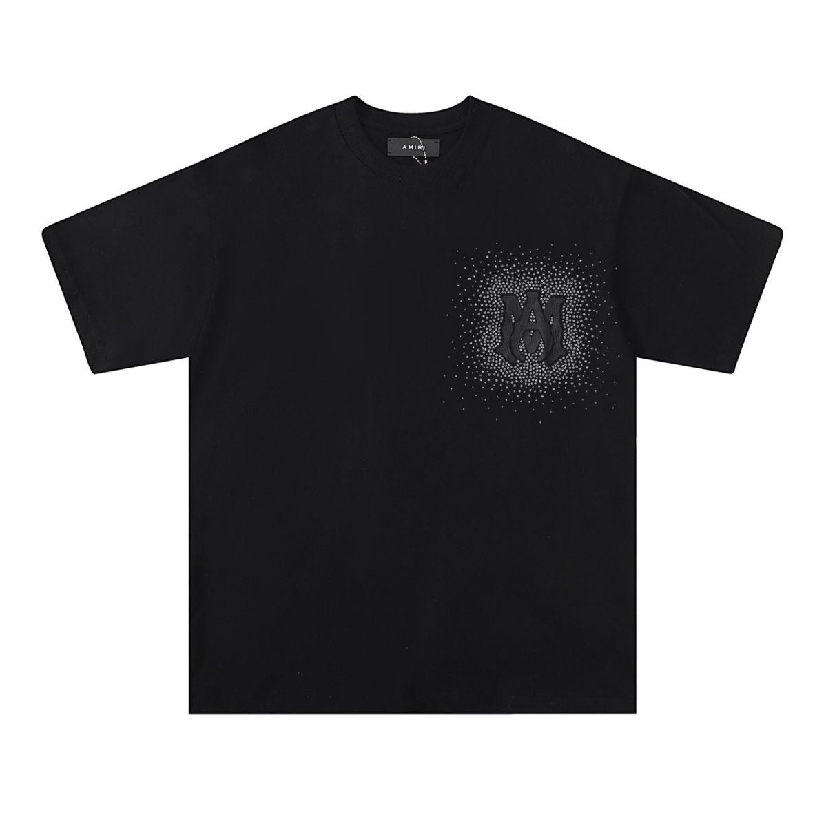 Amiri Black Crystal Logo T-Shirt