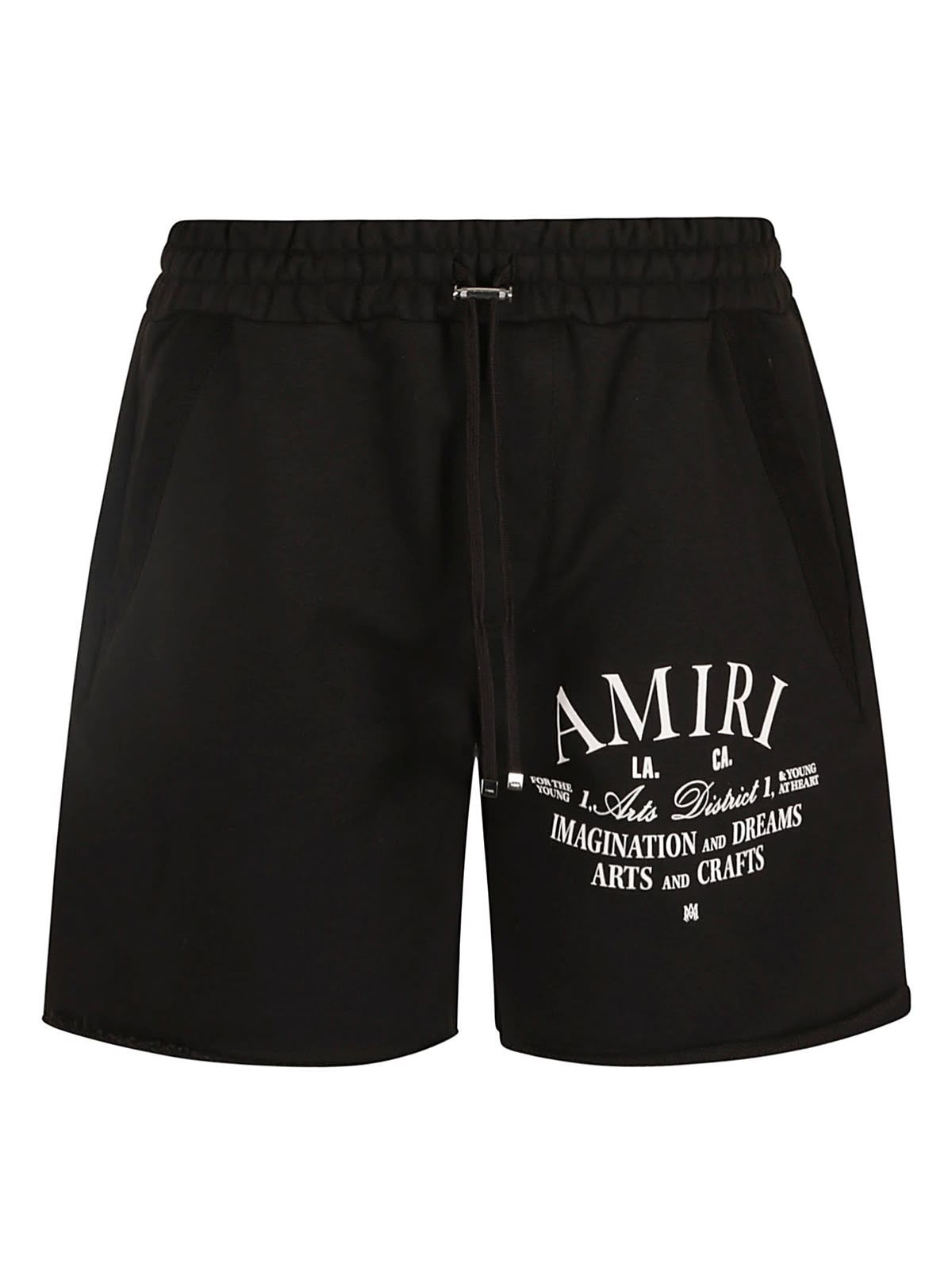 Amiri Black Logo Shorts