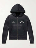 Amiri Black Zip Hoodie Logo