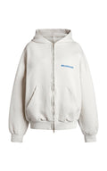 Balenciaga Zip Hoodie Cream Logo