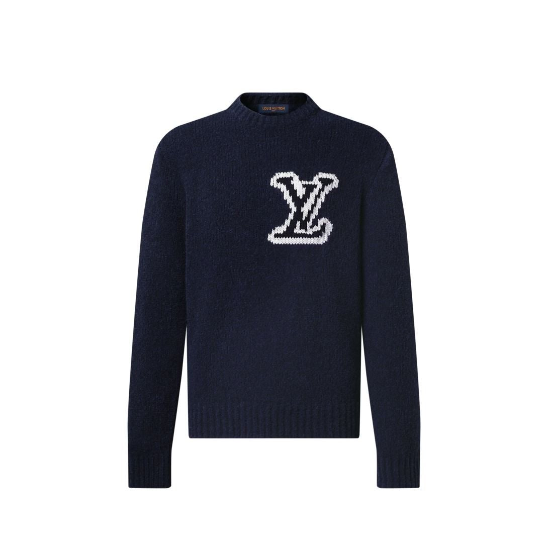 Louis Vuitton Navy LV Knit Sweater
