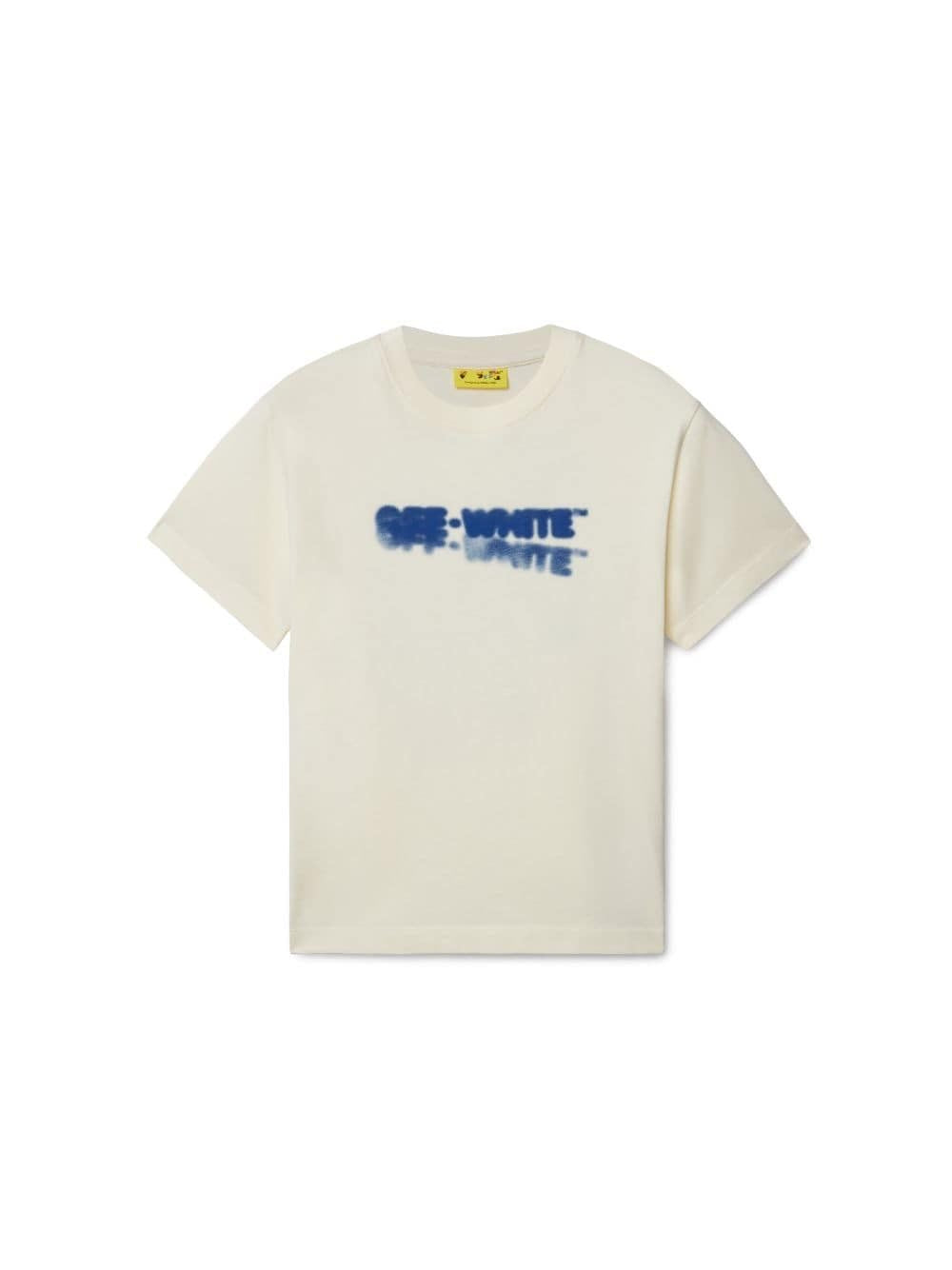 Off-White Cream Spray Logo T-Shirt