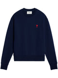 AMI Paris White Ami de Coeur Sweatshirt blue