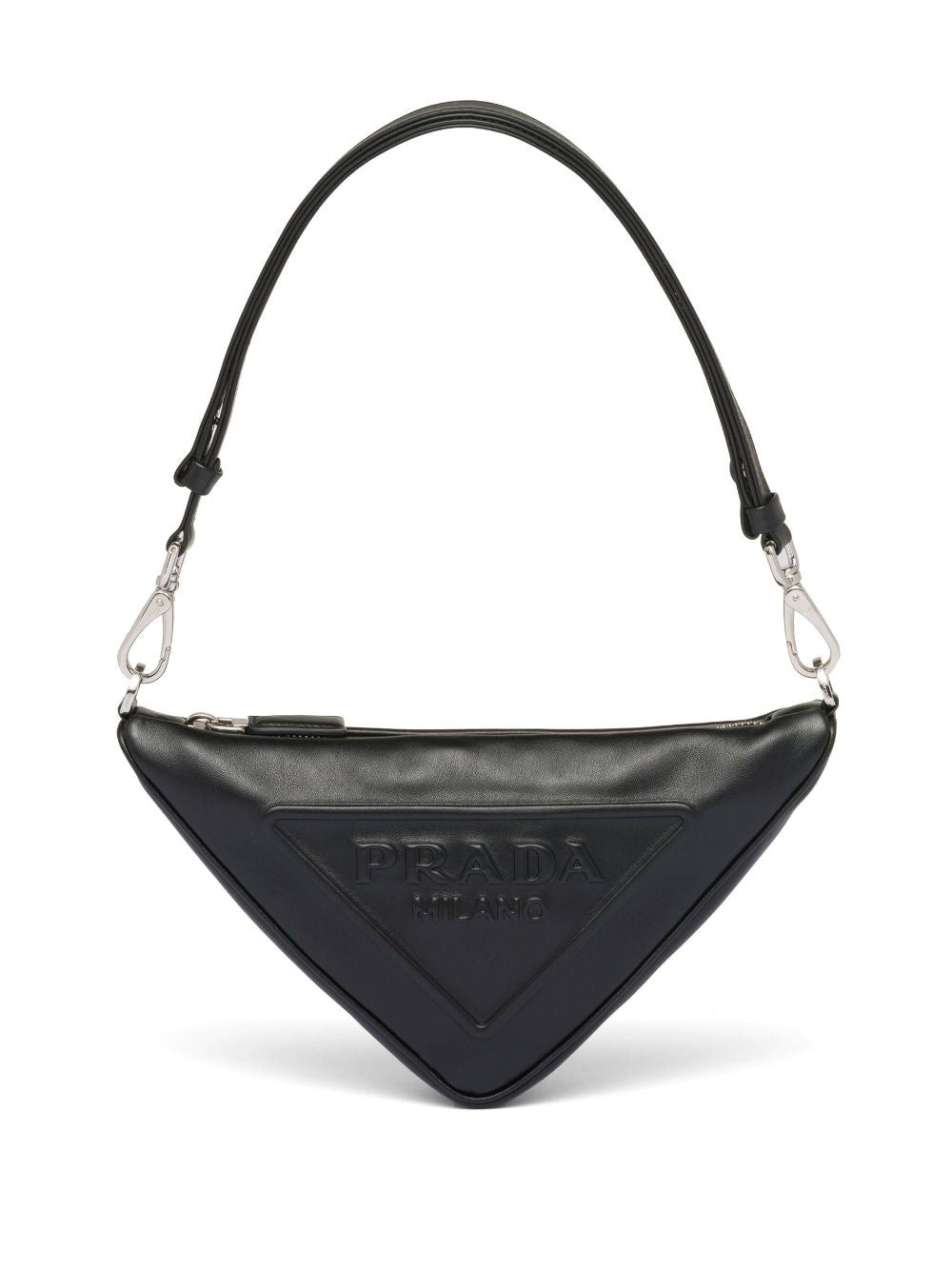 Prada Triangle Logo Mini Bag Black