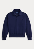 Ralph Lauren Double Knit Quarter Zip Navy
