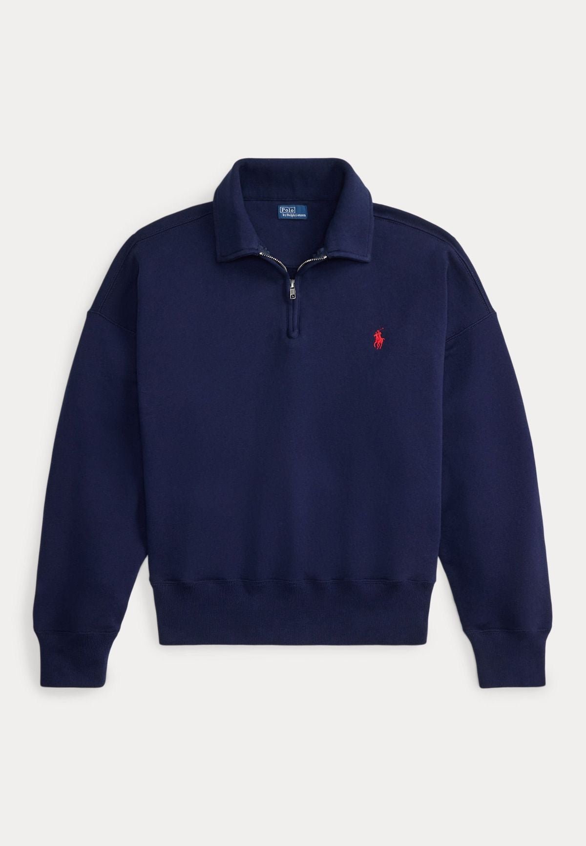 Ralph Lauren Double Knit Quarter Zip Navy