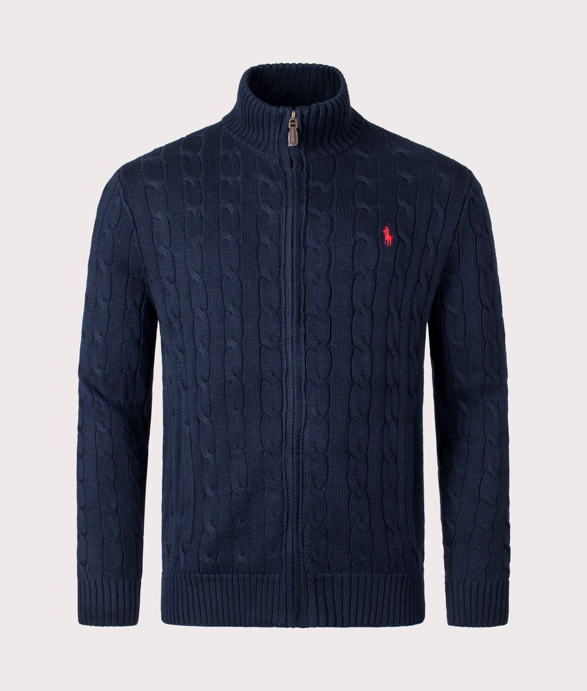 Ralph Lauren Cable Knit Full Zip Navy