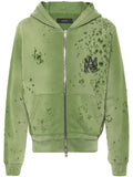 Amiri Green Denim Track Jacket