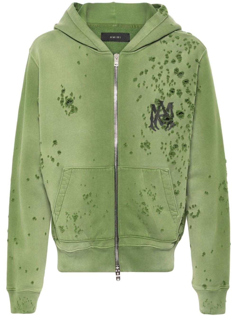 Amiri Green Denim Track Jacket
