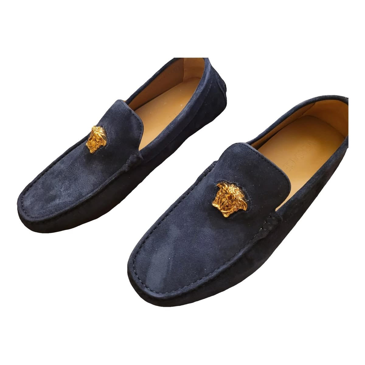 Versace Suede Loafer Navy
