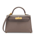 Hermès Kelly Sellier Style Bag Gold Brown