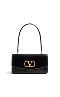 Valentino VLogo Locò Chain Shoulder Bag Black