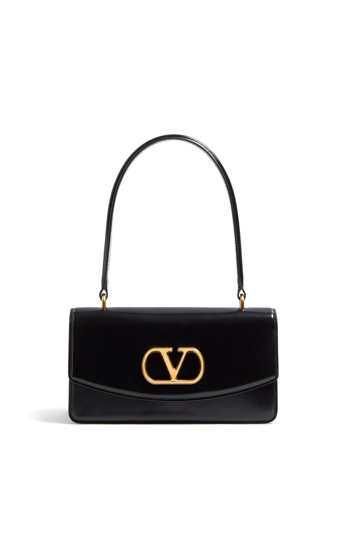 Valentino VLogo Locò Chain Shoulder Bag Black