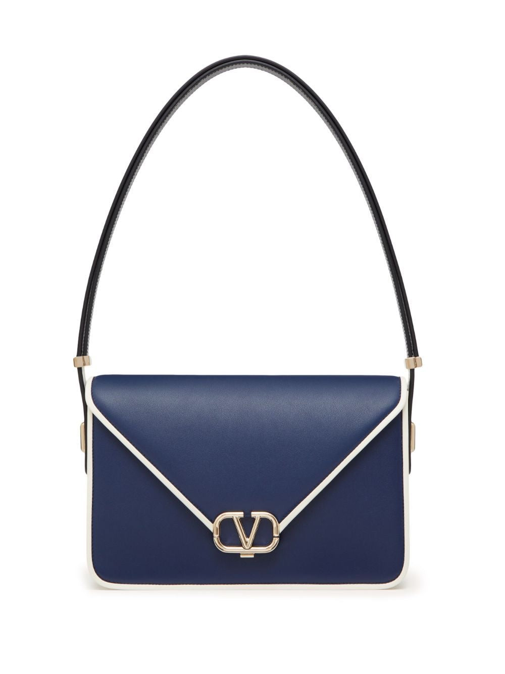 Valentino VSLING Shoulder Bag Navy White