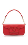 Valentino VLogo Locò Shoulder Bag Red