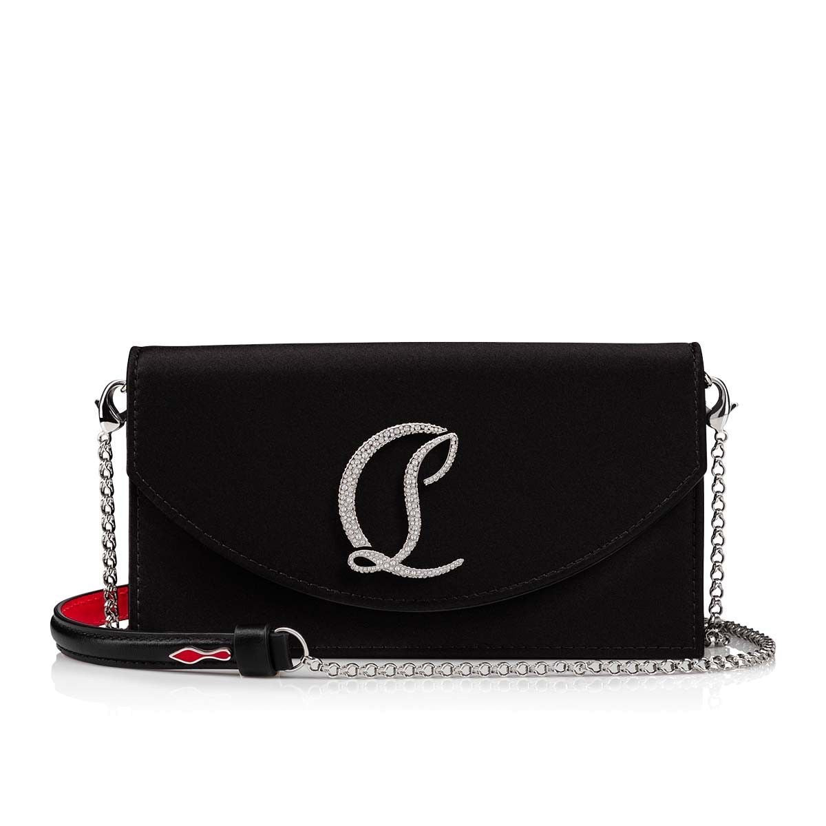 Christian Louboutin Loubi54 Wallet on Chain Black Gold