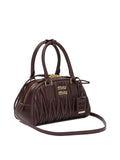 Miu Miu Matelassé Chain Bag Burgundy