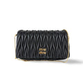 Miu Miu Matelassé Chain Bag Black