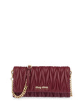 Miu Miu Arcadie Matelassé Bag Burgundy